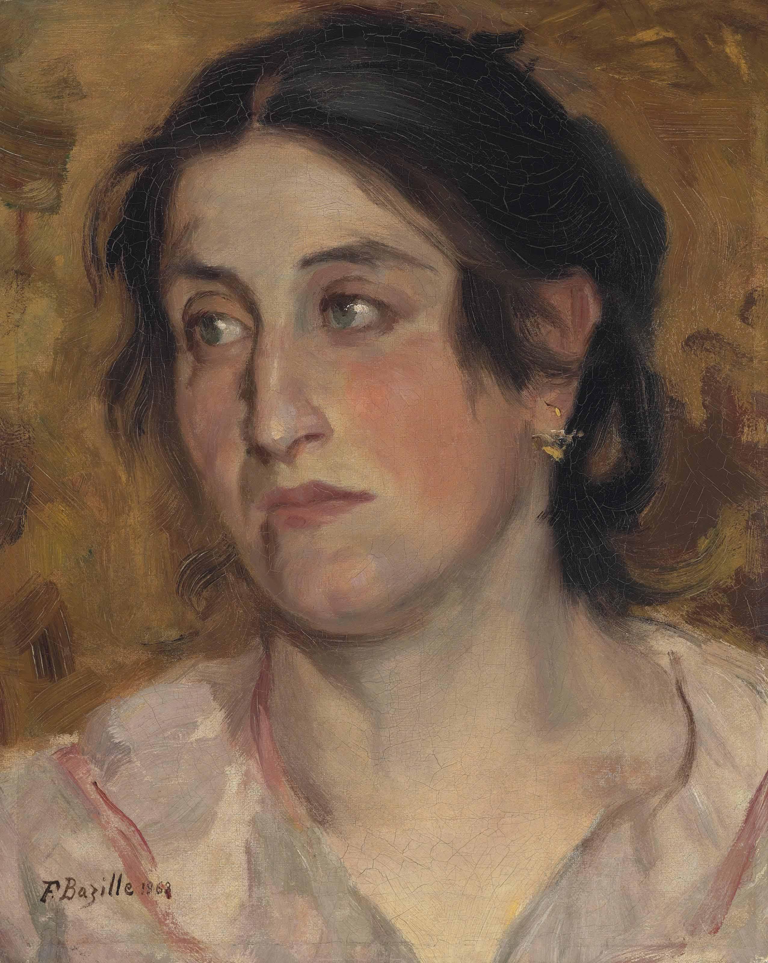 Frédéric Bazille - Portrait De Femme