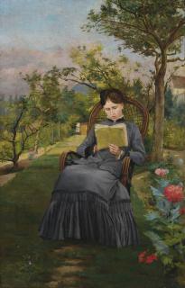Frédéric Bazille - Thérèse Lisant Dans Le Parc De Méric