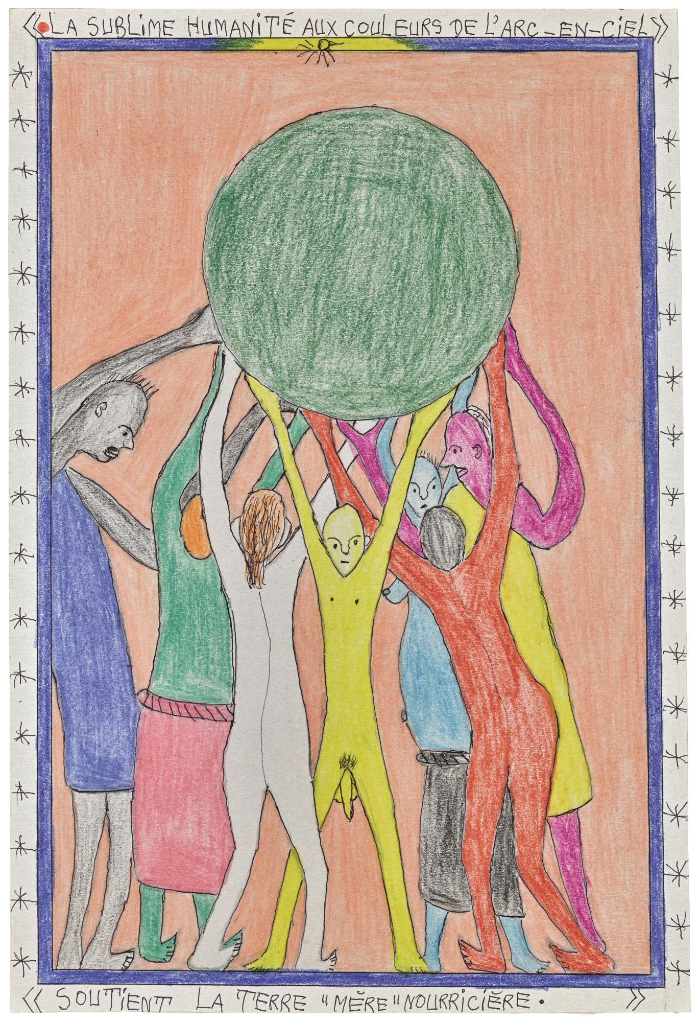 Frédéric Bruly Bouabré - Ivorian la Sublime Humanité Aux Couleurs De L\'Arc-En-Ciel