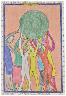 Frédéric Bruly Bouabré - Ivorian la Sublime Humanité Aux Couleurs De L\'Arc-En-Ciel