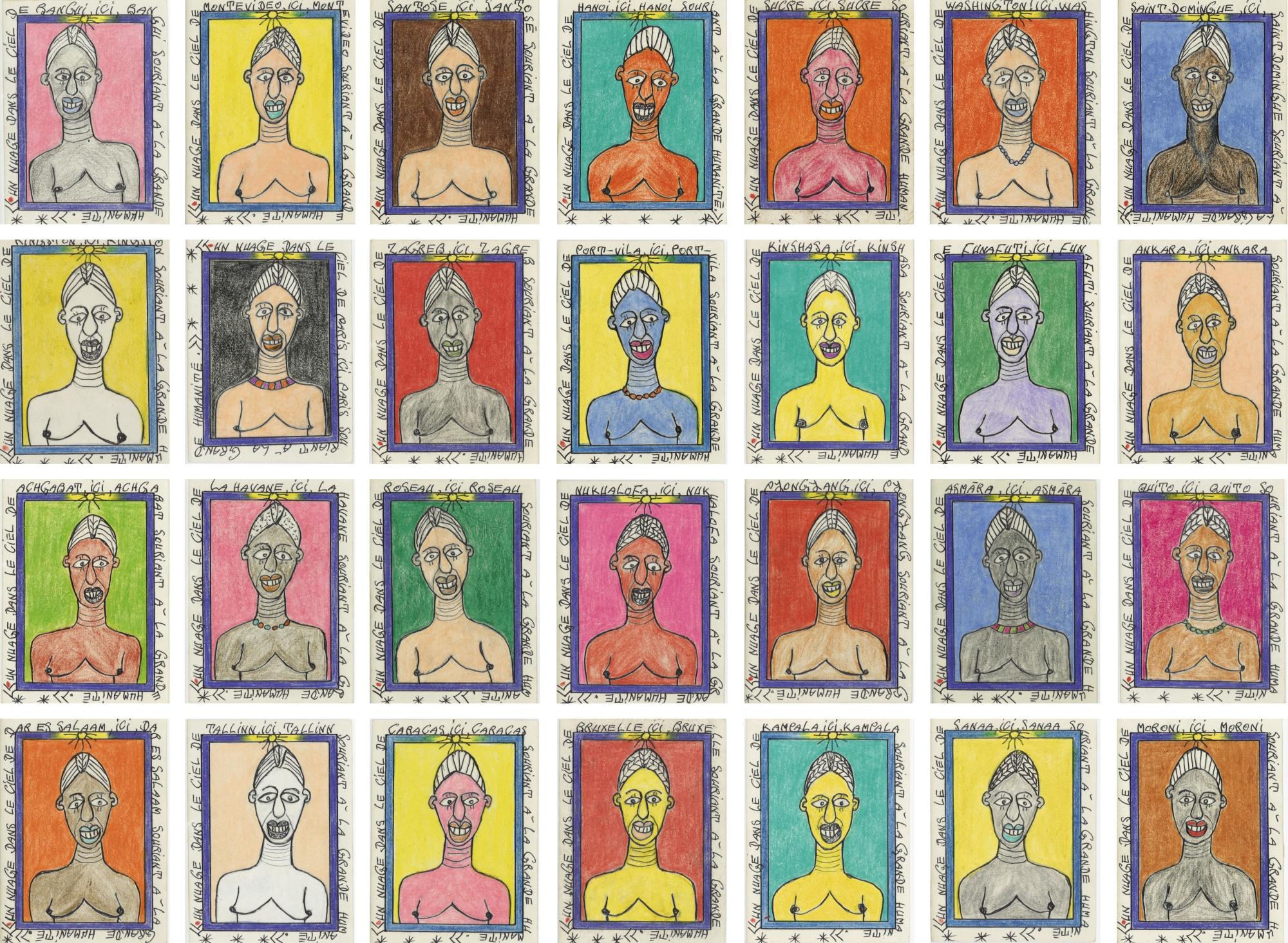 Frédéric Bruly Bouabré - Ivorianun Nuage Dans Le Ciel 