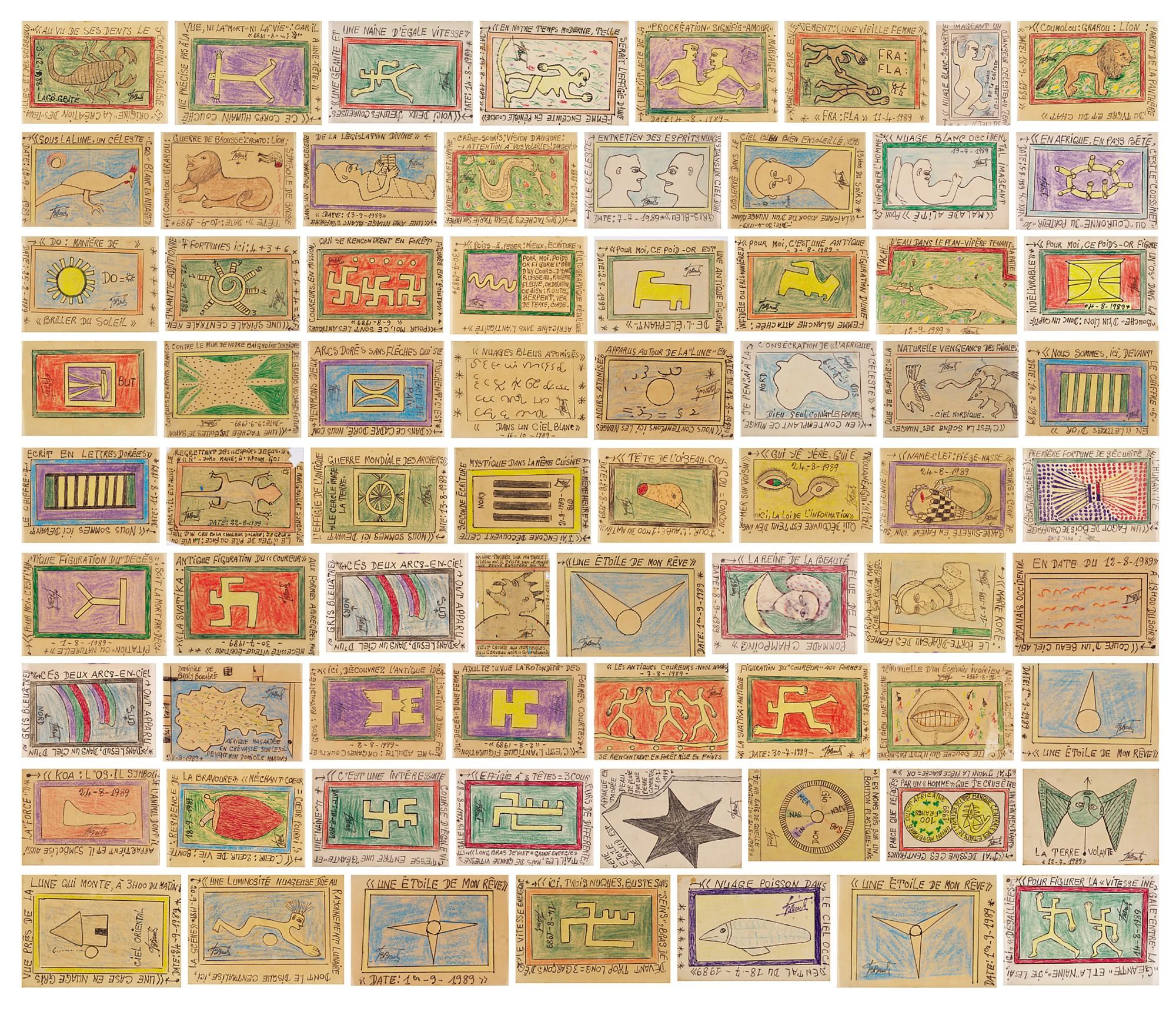 Frédéric Bruly Bouabré - Untitled, Various Series