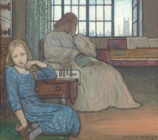 Frederic Cayley Robinson, ARA, RWS - A summer evening