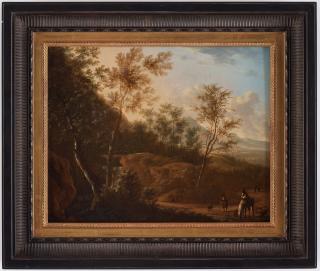 Frederic de Moucheron - Landscape with figures