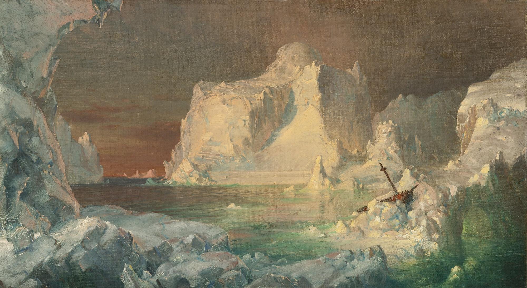 Frederic Edwin Church - Final Study For The Icebergs