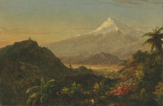 Frederic Edwin Church - South American Landscape (Study For Chimborazo)