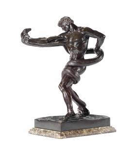 Frederic, Lord Leighton, P.R.A., R.W.S. - An Athlete Wrestling With A Python