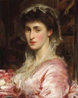 Frederic, Lord Leighton, P.R.A., R.W.S. - Portrait of May Sartoris, Mrs Henry Evans Gordon