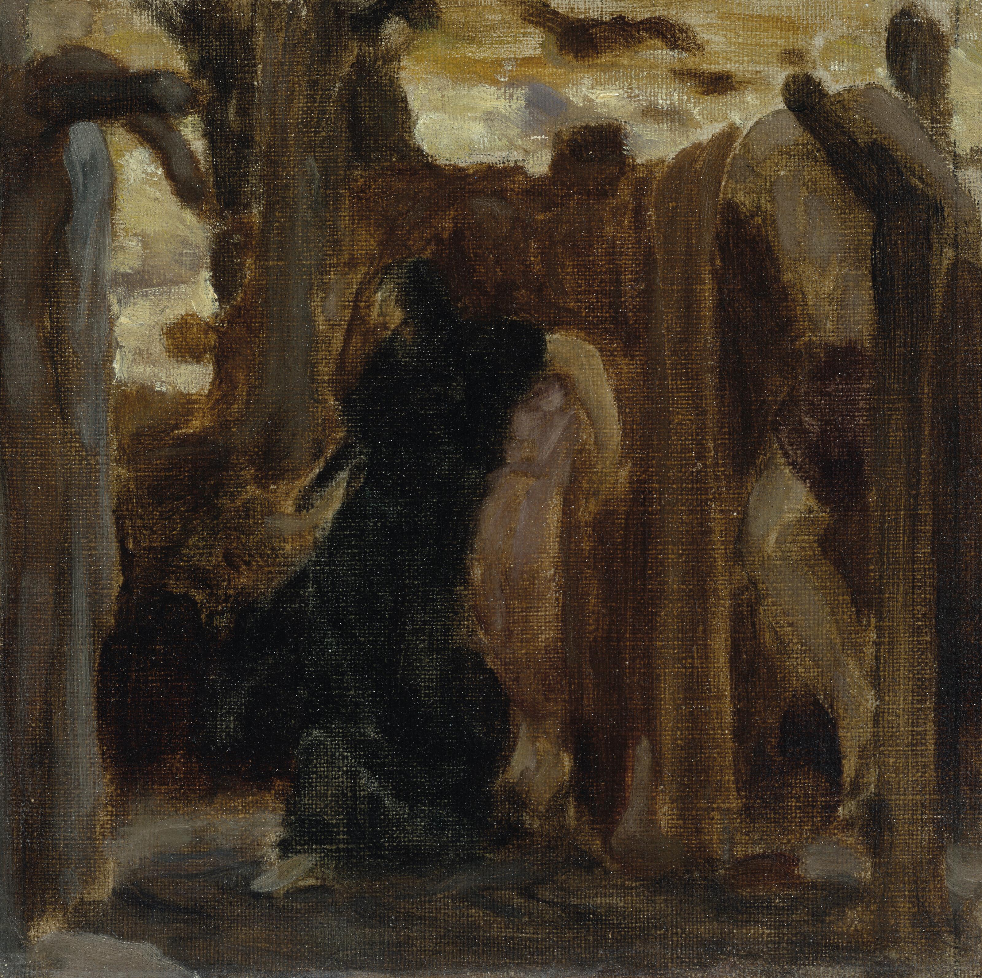 Frederic, Lord Leighton, P.R.A., R.W.S. - Rizpah, a colour sketch