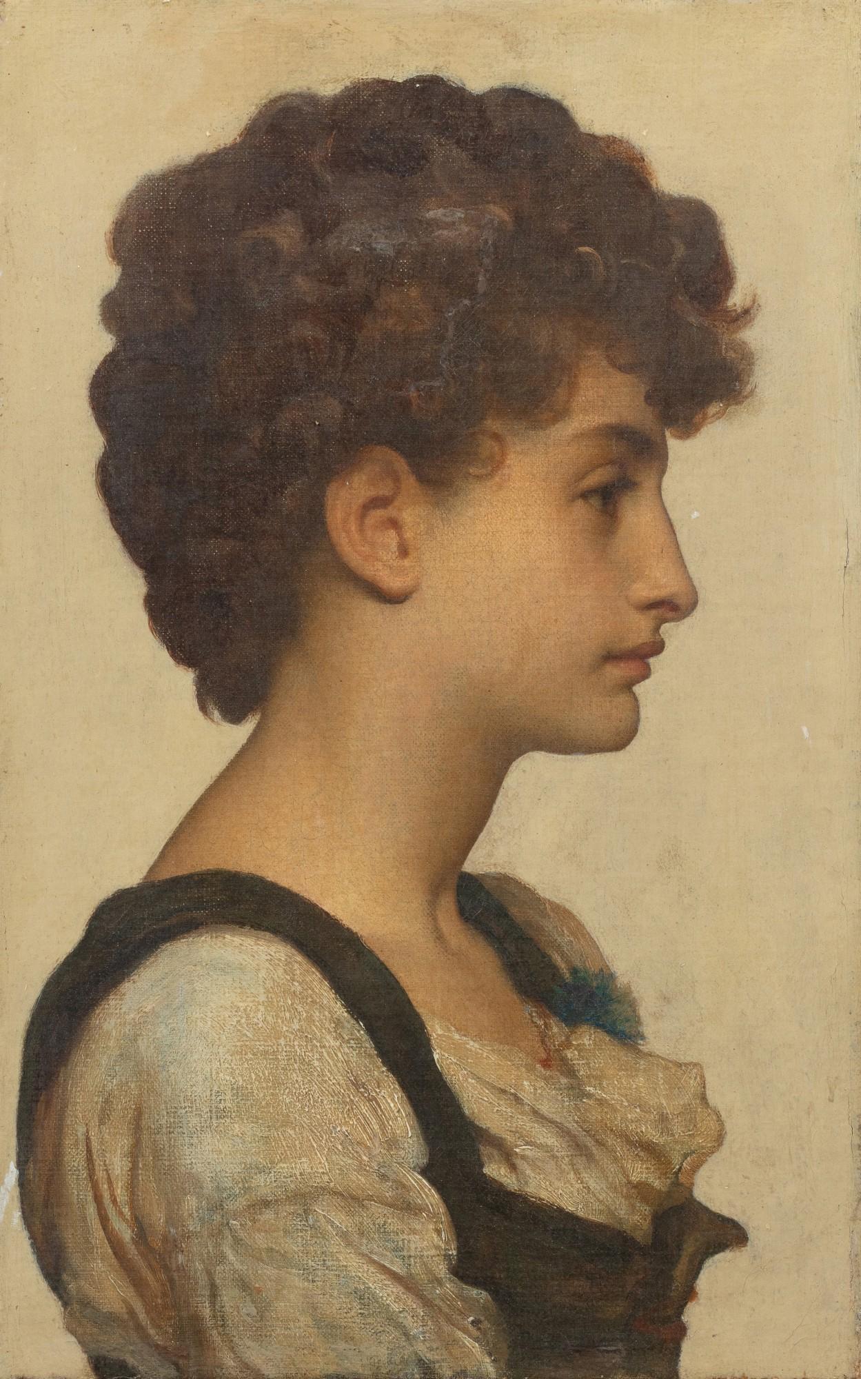 Frederic, Lord Leighton, P.R.A. - Head of a Girl