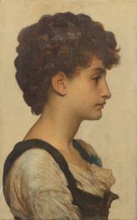 Frederic, Lord Leighton, P.R.A. - Head of a Girl