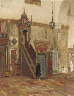 Frederic, Lord Leighton, P.R.A. - Interior of a Mosque or Mimbar of the Great Mosque at Damascus