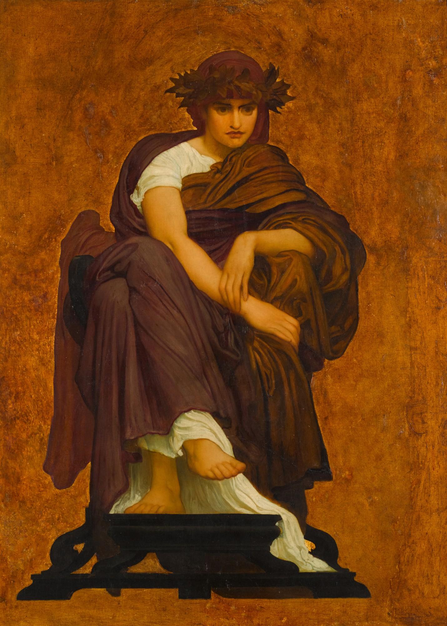 Frederic, Lord Leighton, P.R.A. - Mnemosyne, Mother of the Muses
