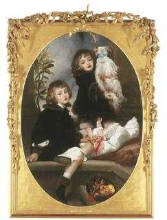 Frederic, Lord Leighton, P.R.A. - Portait of Ida, Adrian and Frederic Marryat