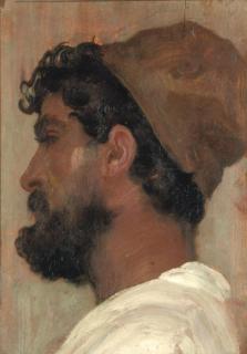 Frederic, Lord Leighton, P.R.A. - Study Of A Head For \'Captive Andromache\'