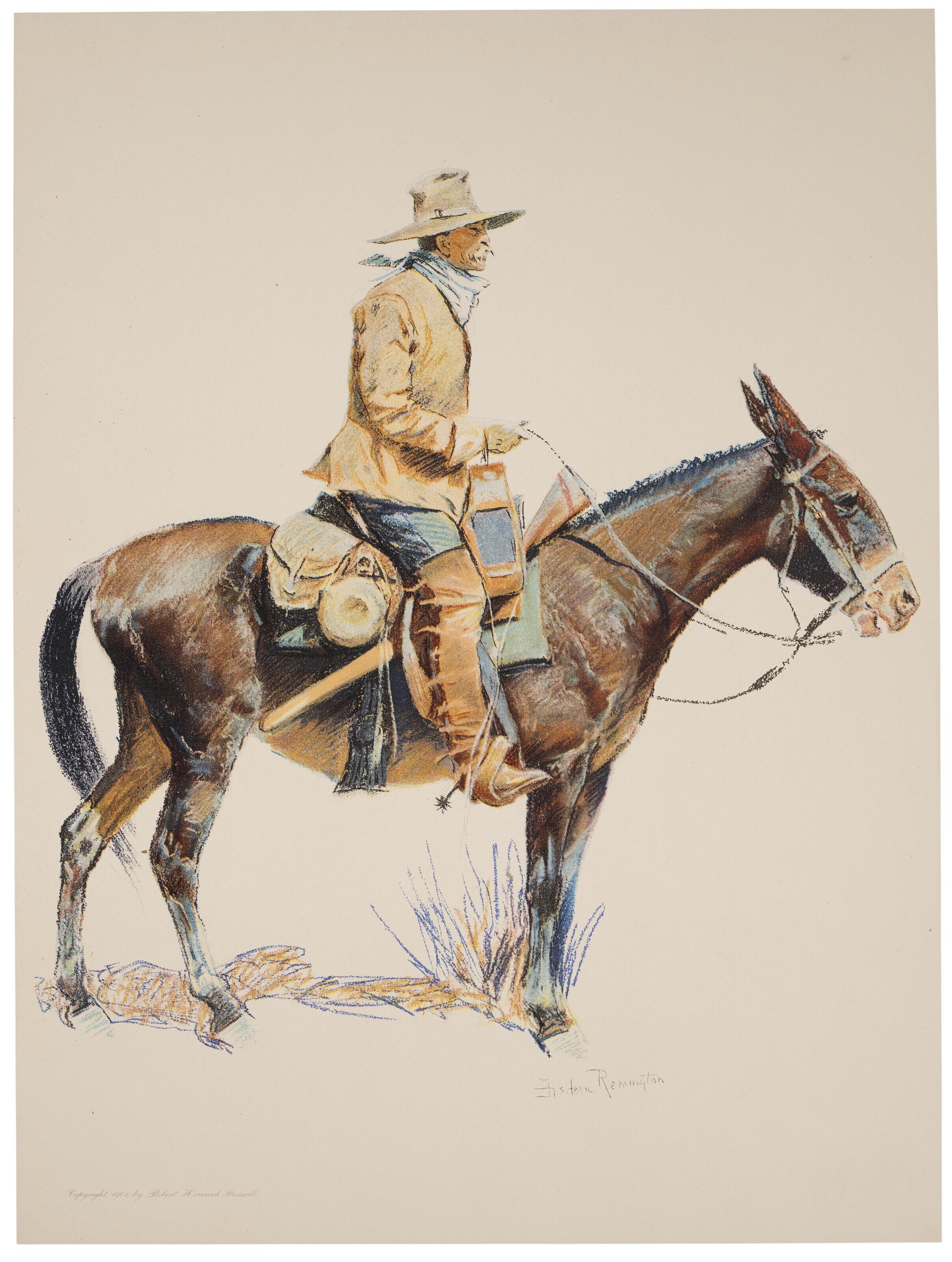 Frederic Remington - A Bunch Of Buckskins