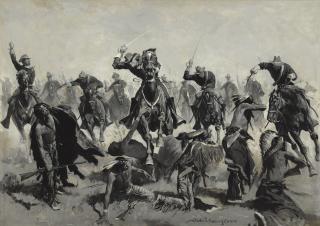 Frederic Remington - Custer\'S Last Charge (A Sabre Charge)