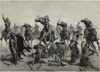 Frederic Remington - Custer\'s Last Charge (A Sabre Charge)