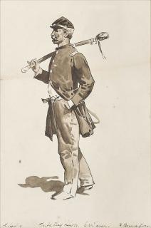 Frederic Remington - Infantry Officer, Civil War