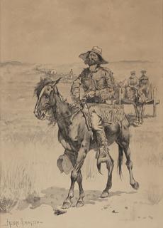 Frederic Remington - On The Way To The Platte