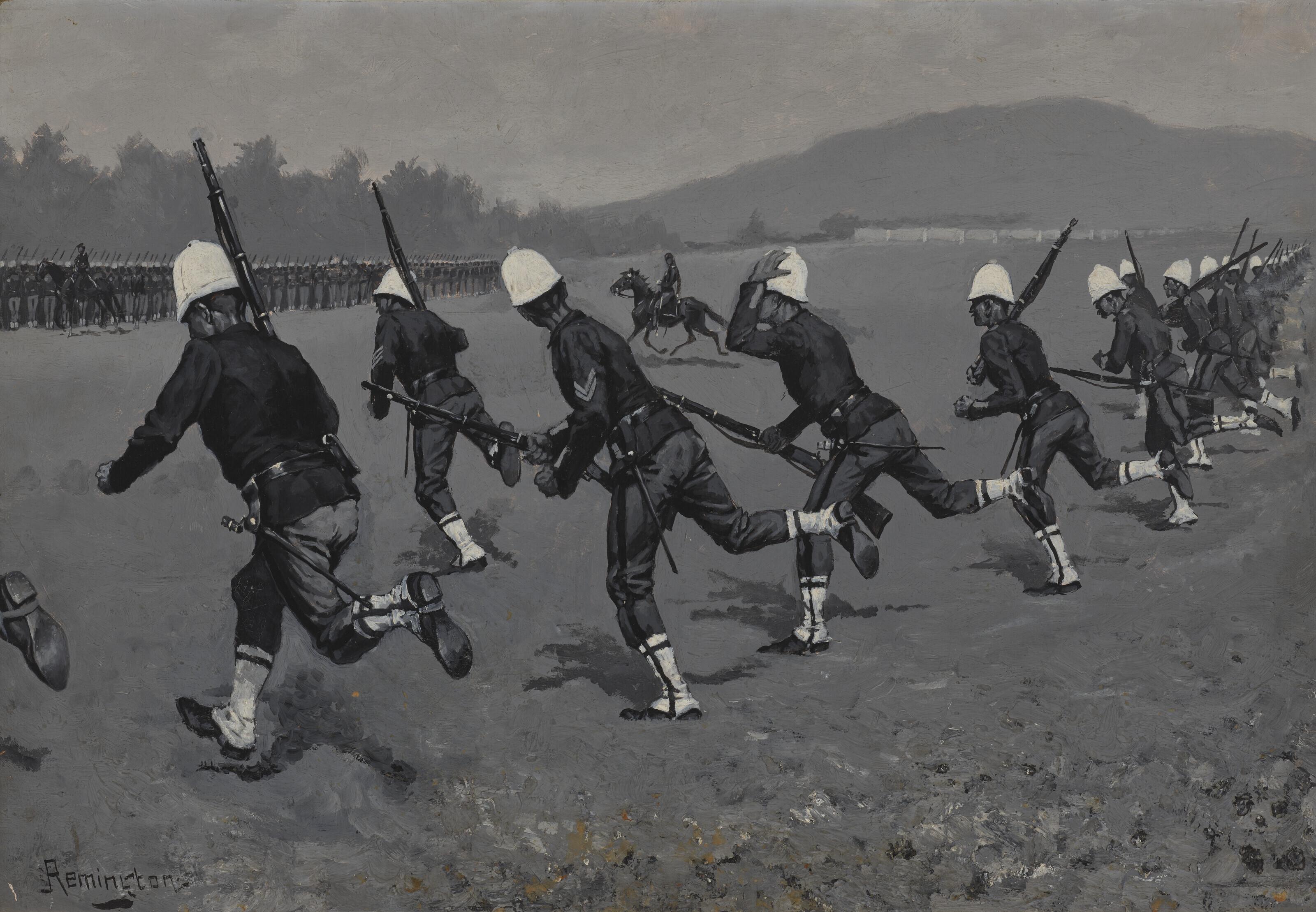 Frederic Remington - Rally on the Battalion