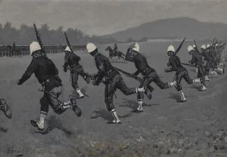 Frederic Remington - Rally on the Battalion