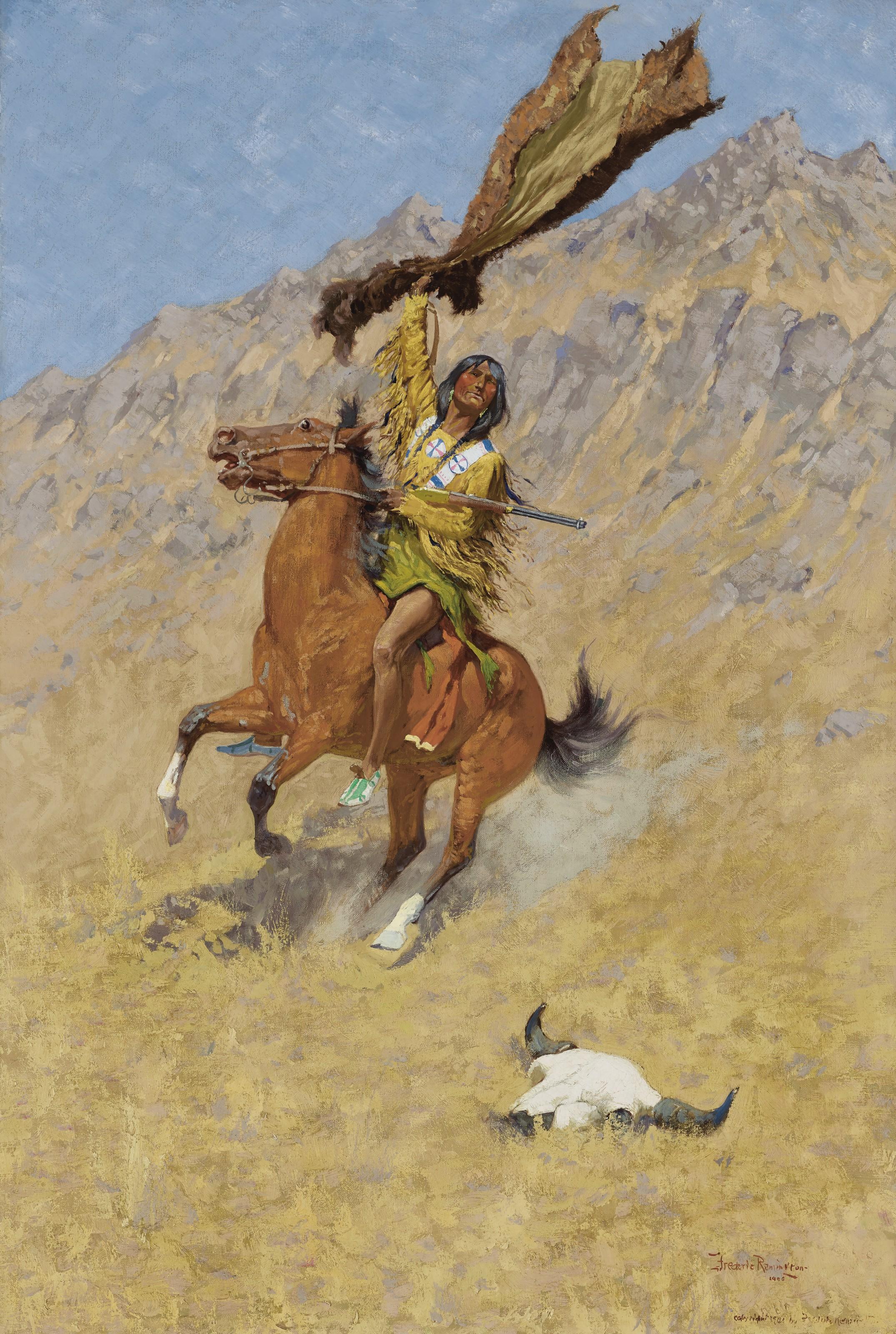 Frederic Remington - The Buffalo Signal (If Skulls Could Speak)