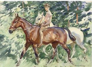 Frederic Whiting, R.P., R.B.A., R.O.I., R.I., R.S. - A Summer\'S Ride