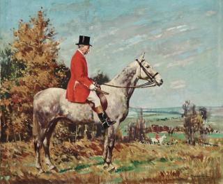Frederic Whiting, R.S.W., R.I., R.P. - George Campbell Esq., On A Dappled Grey Hunter