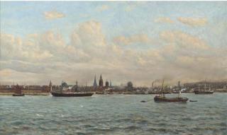 Frederick A. Winkfield - Liverpool from Egremont
