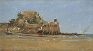 Frederick A. Winkfield - St Helier, Jersey; Mont Orgueil Castle, Jersey; Kew Bridge Each 12.7 X 20.3Cm (5 X 8In).(3)