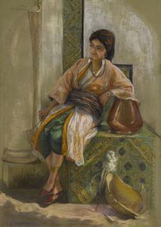 Frederick Arthur Bridgman - American jeune Fille À L\'Éventail