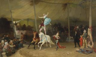 Frederick Arthur Bridgman - American un Cirque En Province (The American Circus In France)
