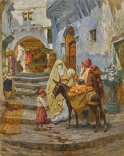 Frederick Arthur Bridgman - Americanthe Orange Seller