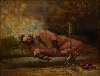 Frederick Arthur Bridgman - Le fumeur d\'opium