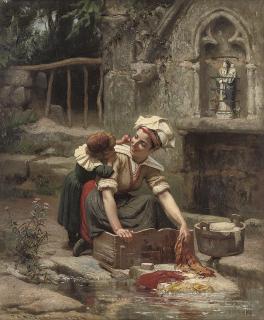 Frederick Arthur Bridgman - Mother\'s little helper