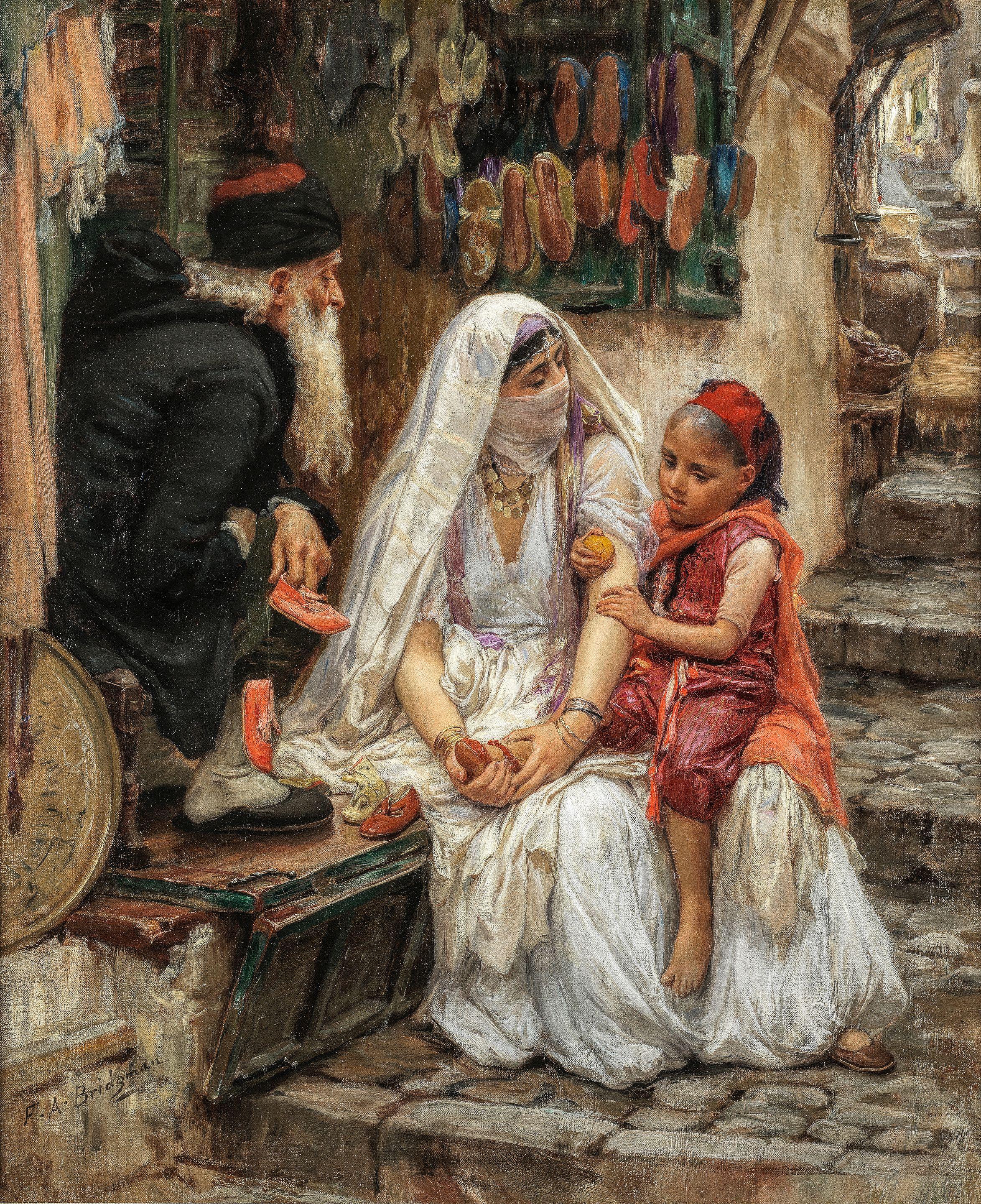Frederick Arthur Bridgman - New Shoes, Algiers