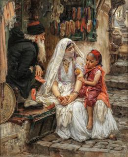 Frederick Arthur Bridgman - New Shoes, Algiers