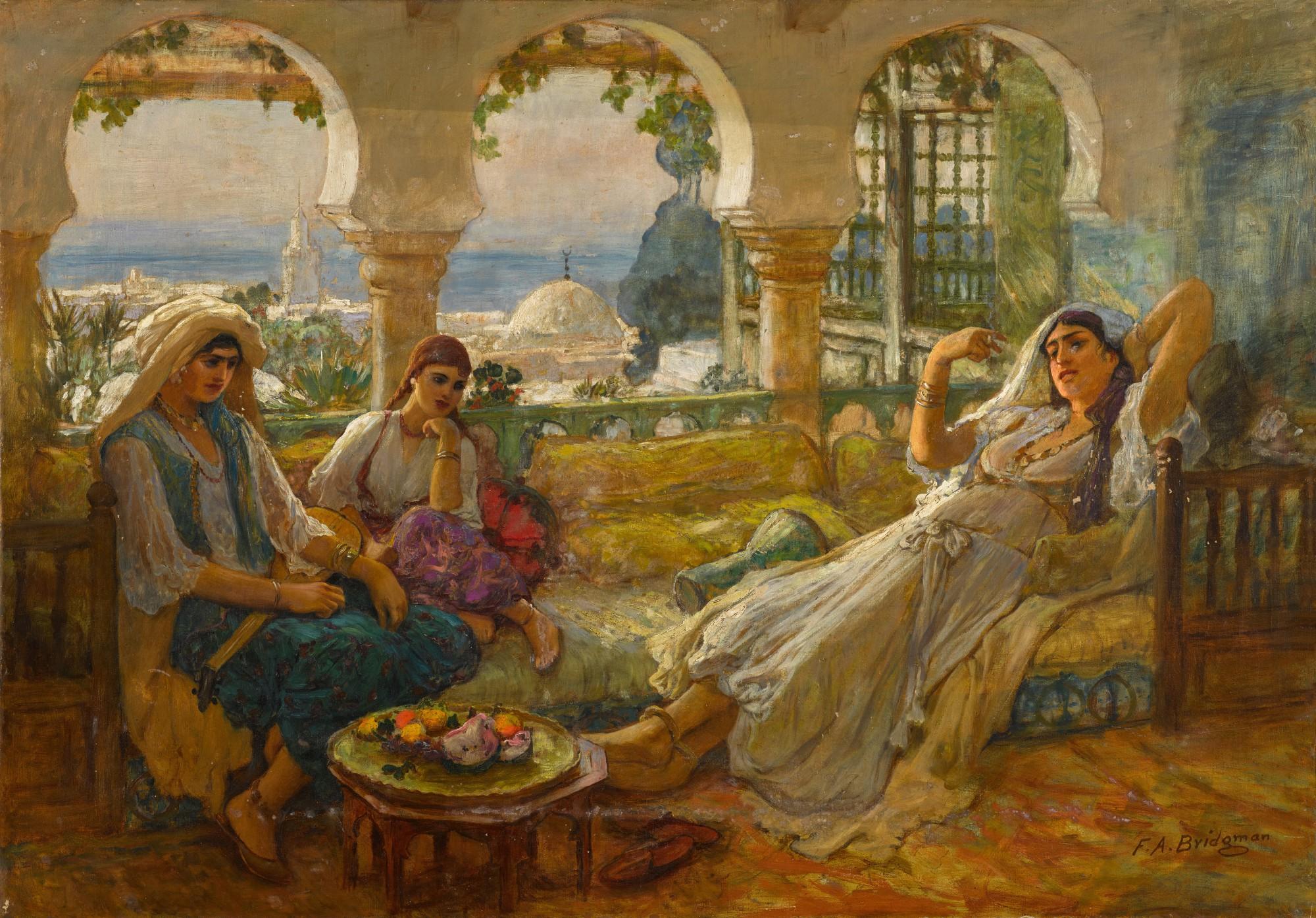 Frederick Arthur Bridgman - On the Terrace