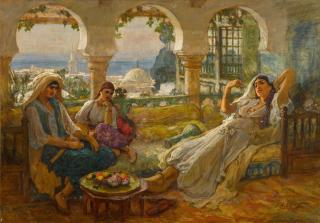Frederick Arthur Bridgman - On the Terrace