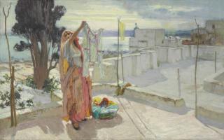 Frederick Arthur Bridgman - On The Terrace