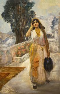 Frederick Arthur Bridgman - On the Terrace