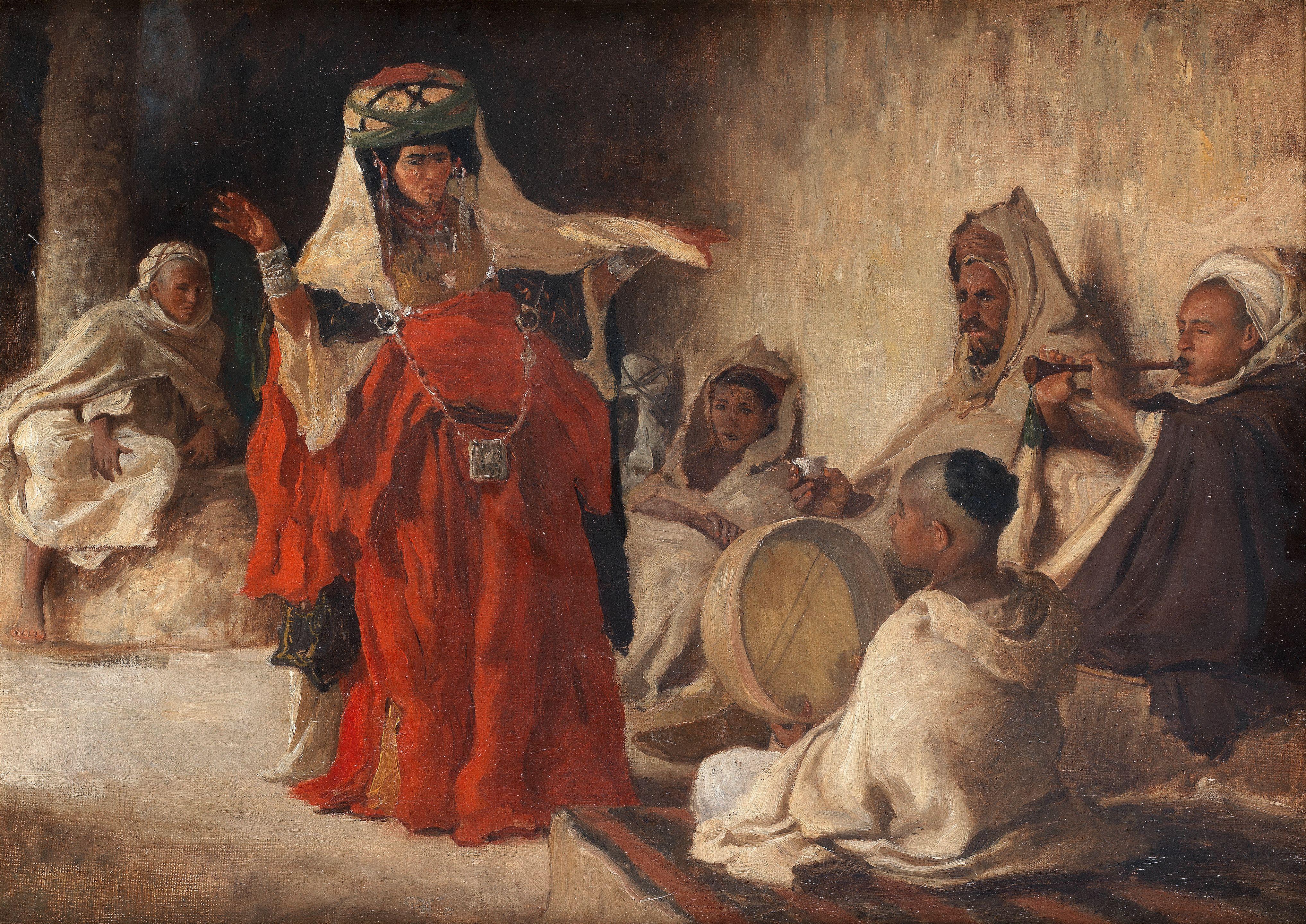 Frederick Arthur Bridgman - Ouled-Nahil, Dancing Girl of Biskra
