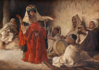 Frederick Arthur Bridgman - Ouled-Nahil, Dancing Girl of Biskra
