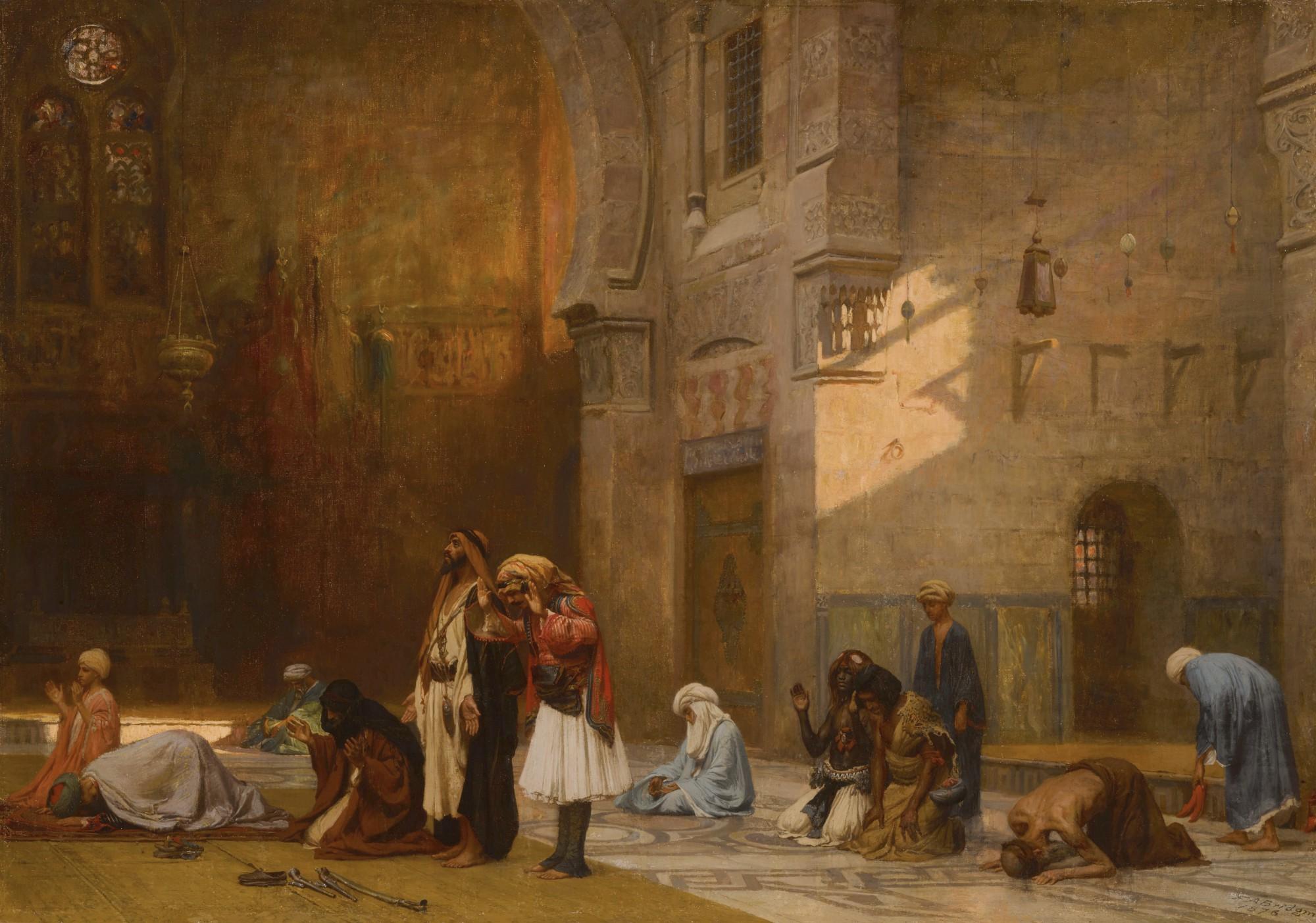 Frederick Arthur Bridgman - Prayer in the Mosque, Cairo