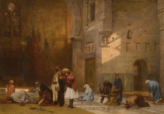 Frederick Arthur Bridgman - Prayer in the Mosque, Cairo