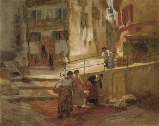 Frederick Arthur Bridgman - Rue dans le vieux Nice