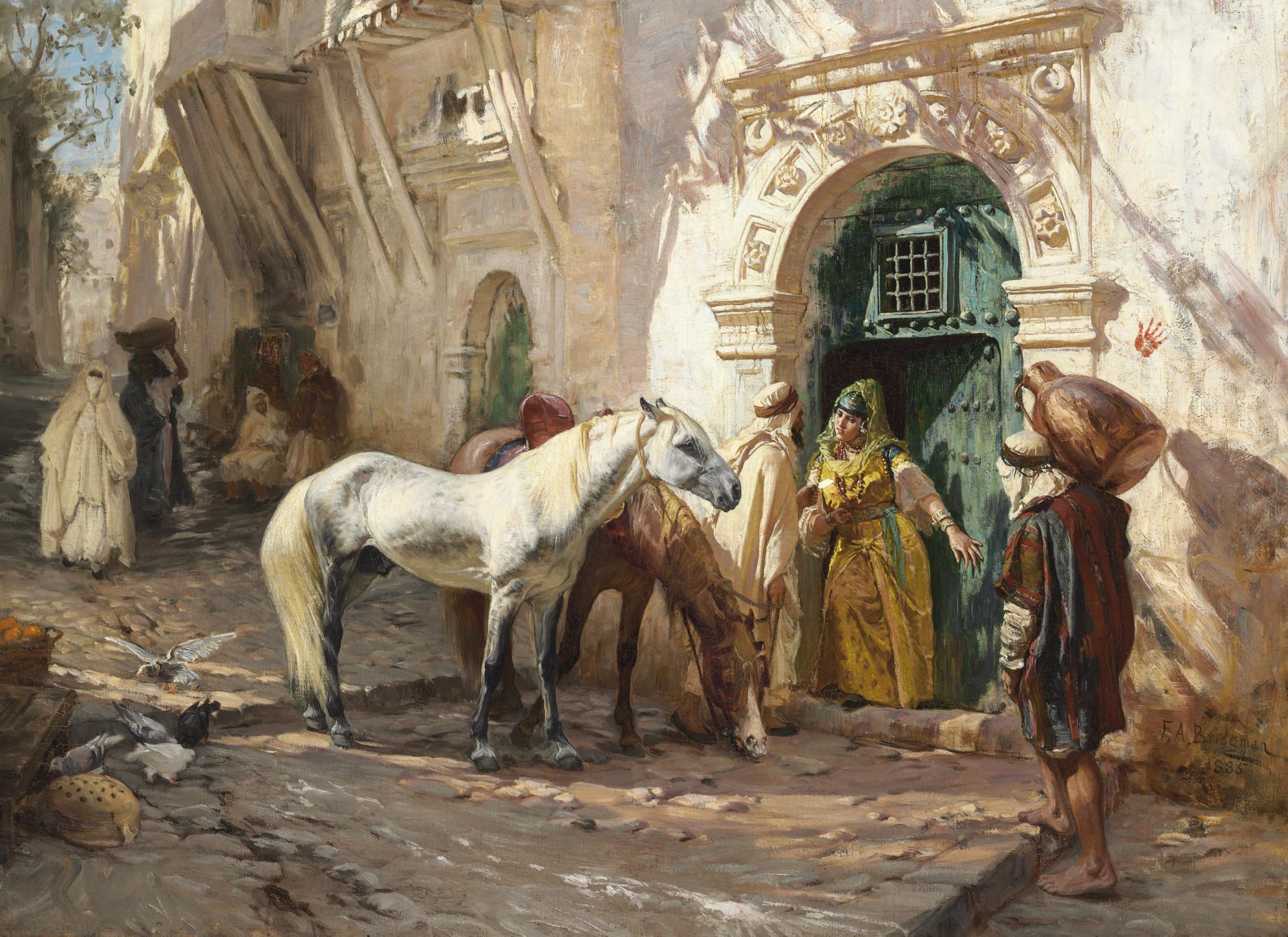 Frederick Arthur Bridgman - Scène prise au Maroc