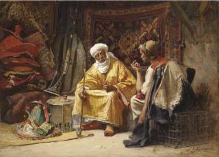 Frederick Arthur Bridgman - The rug merchant