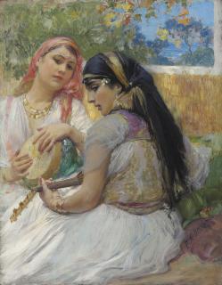 Frederick Arthur Bridgman - Two young Algerians